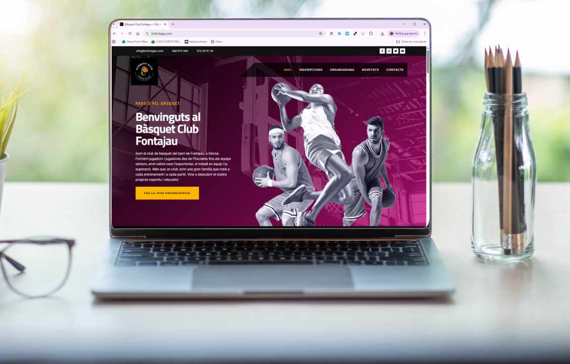 Projecte web del Bàsquet Club Fontajau
